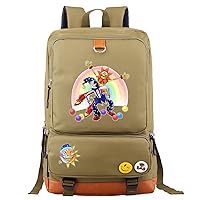 BOLAKE Novelty Sundrop&Moondrop Printed Bagpack Lightweight Daily Book Bag-Sturdy Cartoon Backpack for Travel,Outdoor