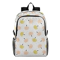 ALAZA Pumpkins and Dots Lightweight Packable Foldable Travel Backpack