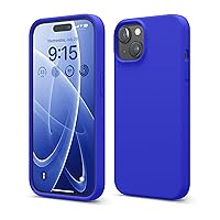 elago Compatible with iPhone 15 Case, Liquid Silicone Case, Full Body Protective Cover, Shockproof, Slim Phone Case, Anti-Scratch Soft Microfiber Lining, 6.1 inch (Cobalt Blue)
