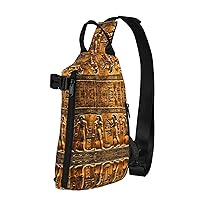 Native American Print Cross Bag Casual Sling Backpack,Daypack For Travel,Hiking,Gym Shoulder Pack