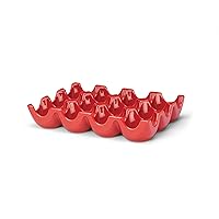 Serveware Egg Tray, 12-Cup, Red