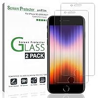 amFilm Screen Protector Compatible with iPhone SE 2 (2020 2nd)/ SE 3 (2022 3rd) Generation Tempered Glass, iPhone 8, 7, 6S, 6 (4.7