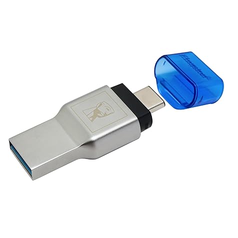 Kingston Digital FCR-ML3C MobileLite Duo 3C, USB 3.1 + Type C, Microsd Card Reader, microSDHC/microSDXC