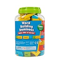 Word Building Dominoes - Word Building Game & Manipulative for Classroom & Home, Set of 108 double-sided, Color-Coded dominoes , Ages 6+