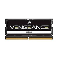 CORSAIR Vengeance SODIMM DDR5 RAM 16GB (1x16GB) 4800MHz CL40 Intel XMP iCUE Compatible Computer Memory - Black (CMSX16GX5M1A4800C40)