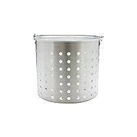 Thunder Group 50 Quart Aluminum Steamer Basket, Silver