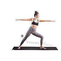 Grounding Yoga Mat,Exercise Fitness Pad, 71x24 Inch Earth Connected Conductive Carbon Mat with15 Foot Cord May Help Lower Inflammation, Reduce Stress, Improve Balance, Flexibility, Included Carrying