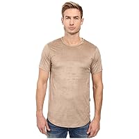 Men's Suede Long T-Shirt
