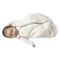 baby deedee Sleep Nest Teddy Baby Sleeping Bag, Ivory, Small (0-6 Months)