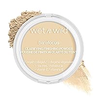 wet n wild Bare Focus Clarifying Finishing Powder | Matte | Pressed Setting Powder Fair-Light