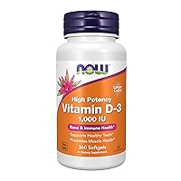 Supplements, Vitamin D-3 1,000 IU, High Potency, Structural Support*, 360 Softgels