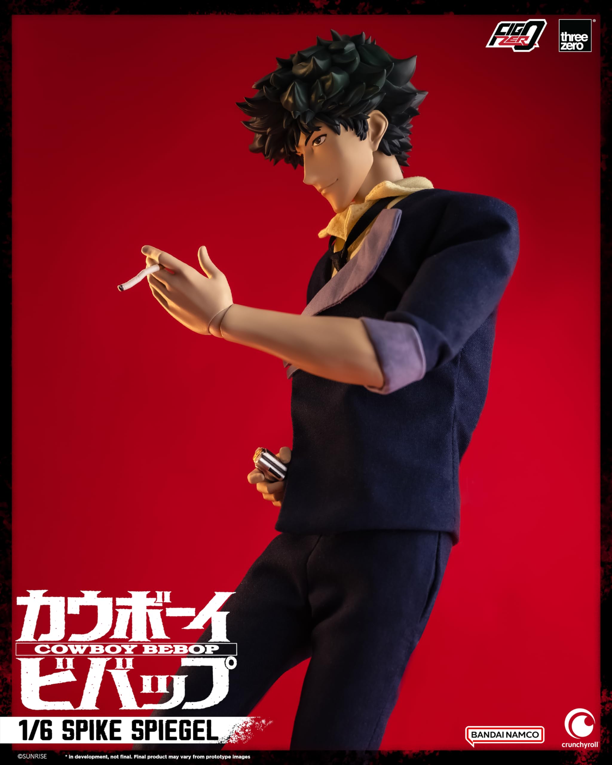 threezero FigZero Cowboy Bebop: Spike Spiegel 1:16 Scale Action Figure