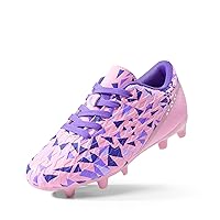 DREAM PAIRS Boys Girls Soccer Cleats Youth Firm Groud Athletic Outdoor Trainning Teen Football Shoes for Little/Big Kid