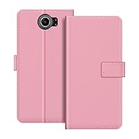 for BlackBerry Priv Case, Premium Magnetic PU Leather Cover with Card Holder and Kickstand, Fashion Flip Case for BlackBerry Priv 5.4 inches Pink
