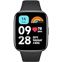 Xiaomi Redmi Watch 3 Active Black, 1.83” LCD Display, Bluetooth Phone Calls, SpO2 and Heart Rate Monitoring, 5ATM Water Resistance, 12-Day Battery Life, 100+ Fitness Mode, Black