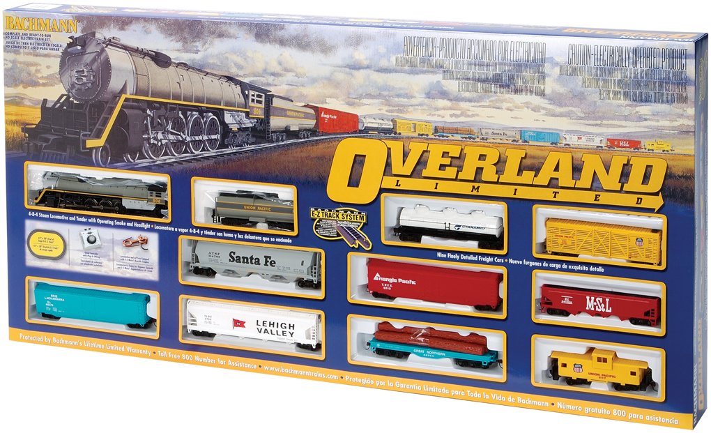 Bachmann Trains - Overland Limited Ready To Run Electric Train Set - HO Scale