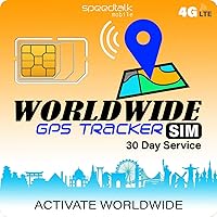 SpeedTalk Mobile GPS Tracker SIM Card - Compatible with 5G 4G LTE Tracking Devices - Canada Mexico Roaming