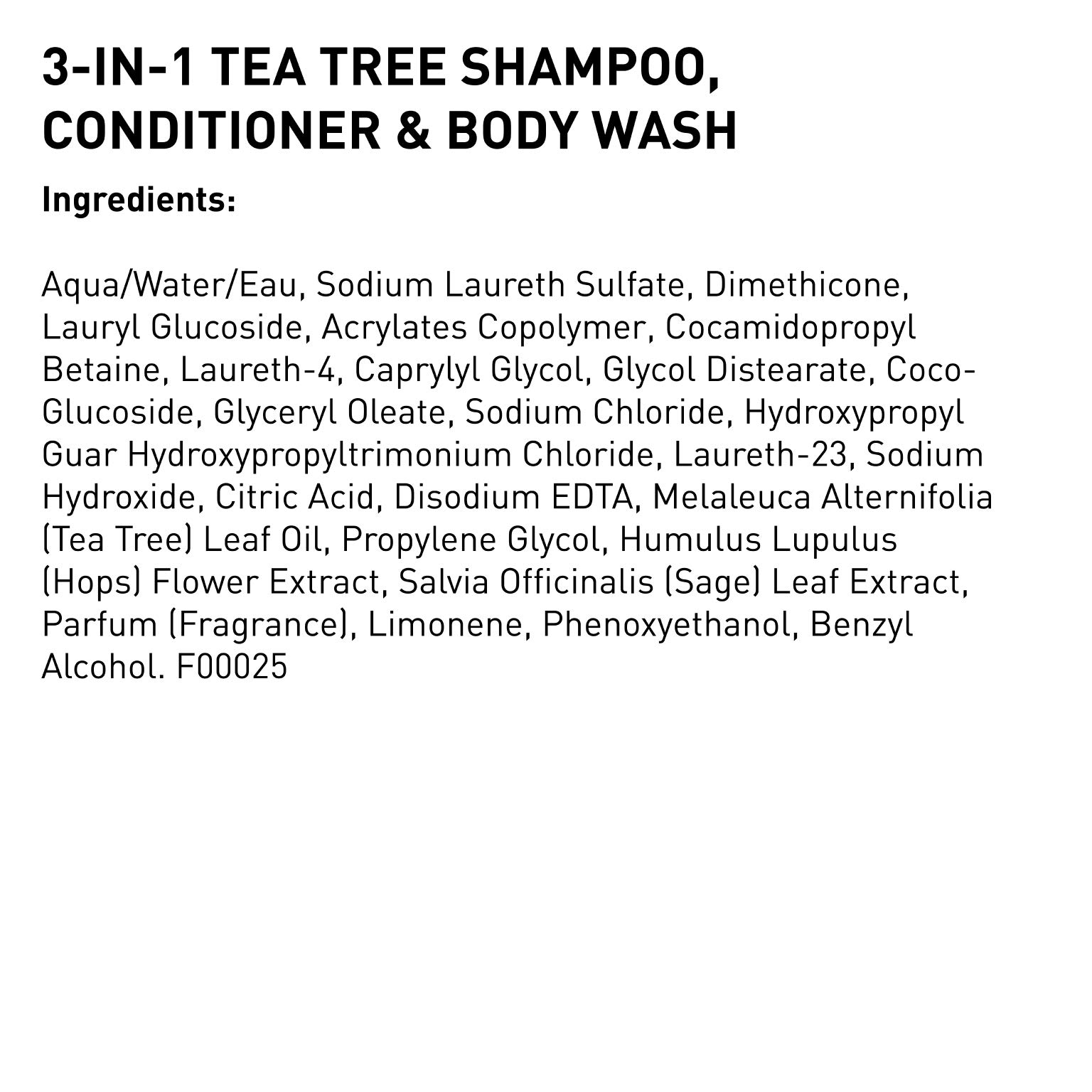 Shampoo, Conditioner & Body Wash for Men by American Crew, 3-in-1, 33.8 Fl Oz