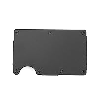 Black Bear - Minimalist Wallet for Men - Slim RFID Wallet I Scratch Resistant, Credit Card Holder & Money Clip, Mens Wallet (Matte Black)