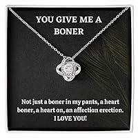 You Give Me A Boner Not Just A Boner In My Pants A Heart Boner A Heart On An Affection Erection Beautiful Husband Wife Couple Necklace From Husband Wedding Gifts Wife Birthday Gifts From Husband
