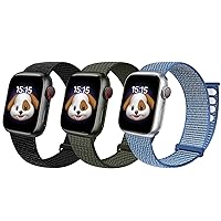 BlackPro for Kids Apple Watch Band, Breathable Soft Nylon Loop Strap for Boy Girl, Compatible with Apple Watch Series 8/7/6/5/4/3/2/1/SE/SE2 38mm 40mm 41mm & 42mm 44mm 45mm