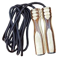 MAX Leather Skipping Rope Weight Wood Handle Exercise Fitness Speed Jump Jumping