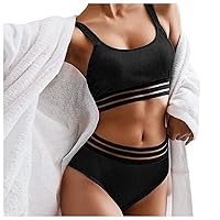 Sweet Escape Swim Shorts Sexy Solid High Waist Sports Bikini Swimsuit Set