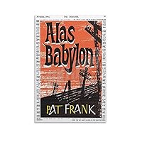 Pat Frank Book Cover Alas Babylon 1959 Poster Vintage Book Poster-gigapixel-scale-2x Canvas Painting Posters And Prints Wall Art Pictures for Living Room Bedroom Decor 08x12inch(20x30cm) Unframe-styl