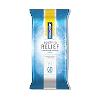 Soothing Relief Cleansing & Cooling Wipes, Aloe and Witch Hazel Wipes for Butt Itch Relief - 60 Count
