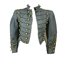 New 1910s blue grey wool military cadet tailcoat,XS-4XL