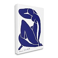 Stupell Industries Minimal Abstract Purple Nude Woman Matisse Artist, Designed by ROS Ruseva Canvas Wall Art