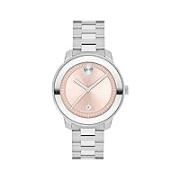 Movado 3600872 Bold Verso Women's Swiss Quartz Stainless Steel and Link Bracelet Watch, Color: Silver