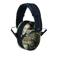 Walker's Youth Children’s Low Profile Padded Headband Adjustable Folding Noise-Reducing Hearing Protection Earmuffs