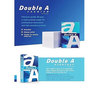 Double A Printing Paper A4 - 500 Sheets - 80gsm- Dimensions 8.3 x 11.7 - White