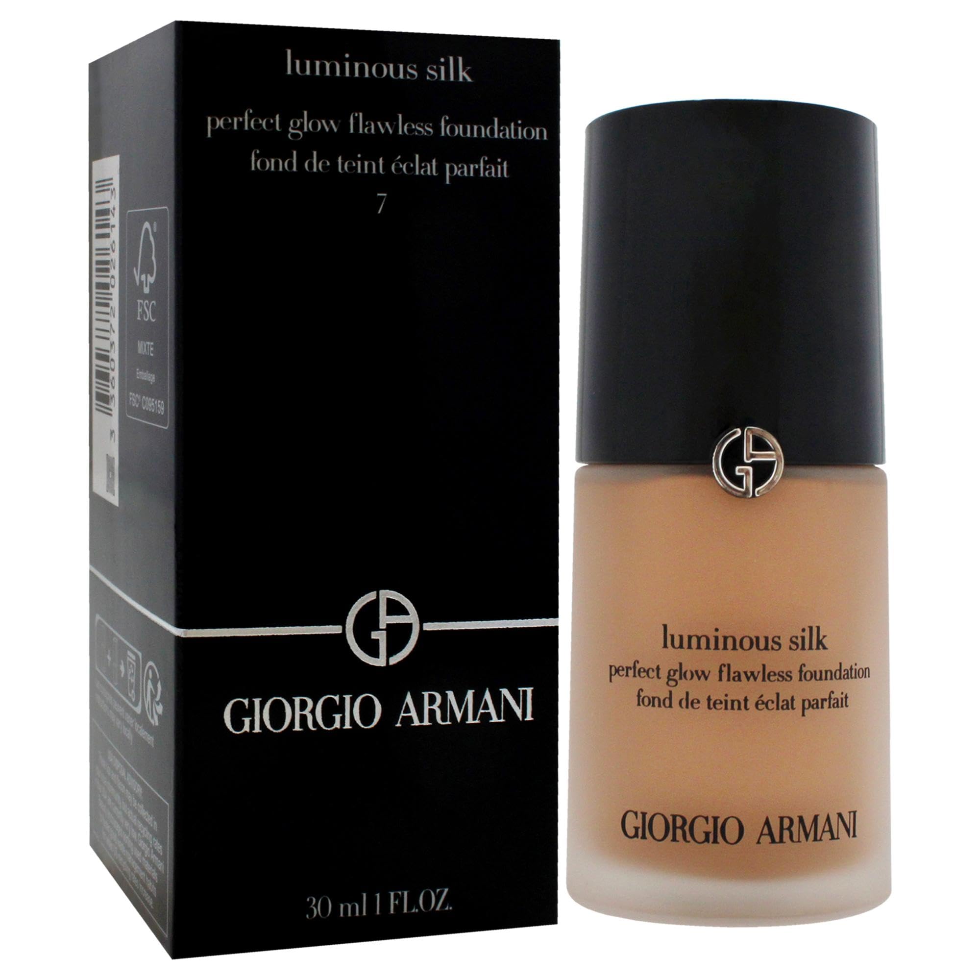 Luminous Silk Foundation - 7 Medium to Tan-Peach by Giorgio Armani for Women - 1 oz Foundation