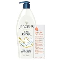 Jergens Bio-Oil Skincare Oil, and Skin Firming Moisturizing Body Lotion Dry Skin, Hydrating Moisturizer, Body Oil for Dry Skin, Firming Body Lotion Trial Pack