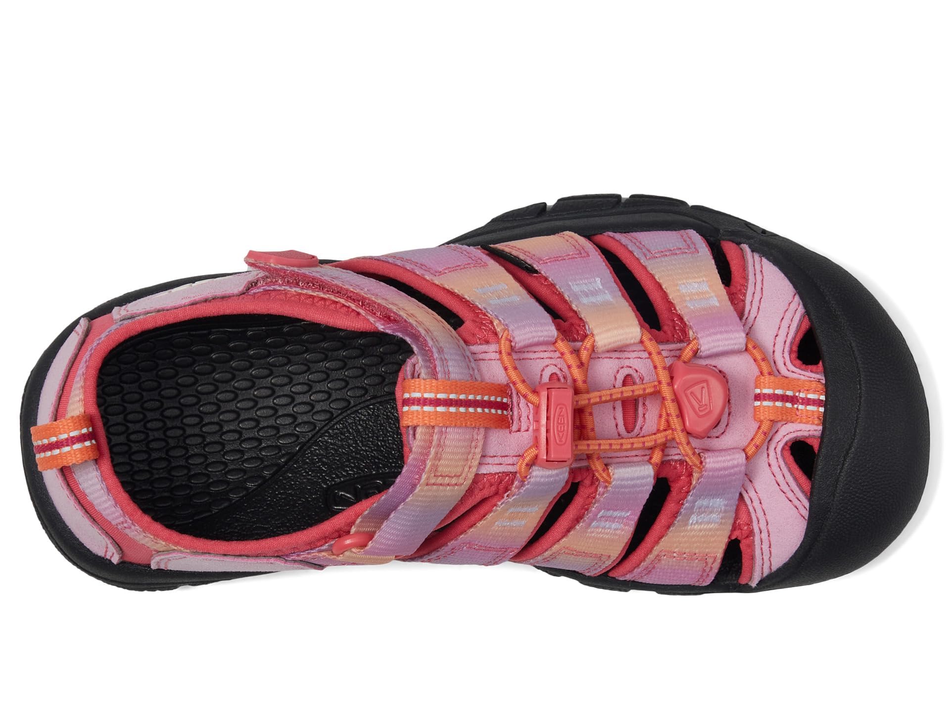 KEEN Newport H2 Closed Toe Water Sandals, Hot Pink/Pastel Lavender, 4 US Unisex Big Kid
