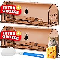Utopia Home Humane Mouse Traps Indoor for Home - Green Reusable Mice Traps  for House Indoor - Pet Safe Mouse Trap Easy to Set, Quick, Effective, 