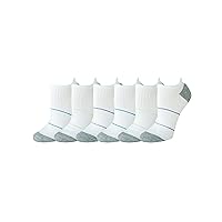Amazon Essentials Women's Performance Zone Cushion Athletic Tab Socks, 6 Pairs