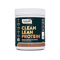 Nuzest - Pea Protein Powder - Clean Lean Protein, Premium Vegan Plant Based Protein Powder, Dairy Free, Gluten Free, GMO Free, Protein Shake, Rich Chocolate, 20 Servings, 1.1 lb