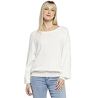 NYDJ Women's Dolman Sleeve Boat Neck Sweater