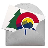 Colorado Mountain Flag All Occasion Greeting Cards 4