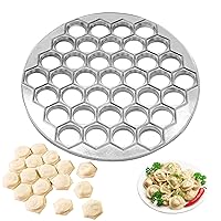 Ravioli Maker, 9.84inch 37 Holes Aluminium Alloy Reusable Washable Dumpling Maker Home Kitchen Restaurant Ravioli Cutters Dumpling Mould, Pasta Tools