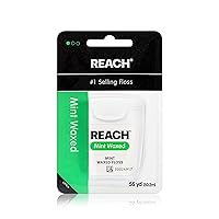 Waxed Dental Floss | Effective Plaque Removal, Extra Wide Cleaning Surface | Shred Resistance & Tension, Slides Smoothly & Easily , PFAS FREE | Mint Flavored, 55 Yards, 1 Pack