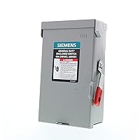 SIEMENS 3P 60A 240V General Duty Safety Switch Indoor, Non-Fusible