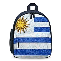 Uruguay Paisley Flag Backpack Small Travel Backpack Lightweight Daypack Work Bag for Women Men