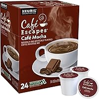 Cafe Escapes™ Single-Serve Coffee K-Cup® Pods, Cafe Mocha, Carton Of 24
