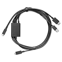 Wacom One 3 in 1 Cable for Wacom One 12 and 13 Touch,Black