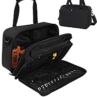 Hard Case Compatible with BLACK+DECKER LDX120C / LD120VA MAX Cordless Drill Driver, Travel Case for Cordless Drill/Driver Bits And Accessories (Fit for Most Standard Drills), Black (Bag Only)