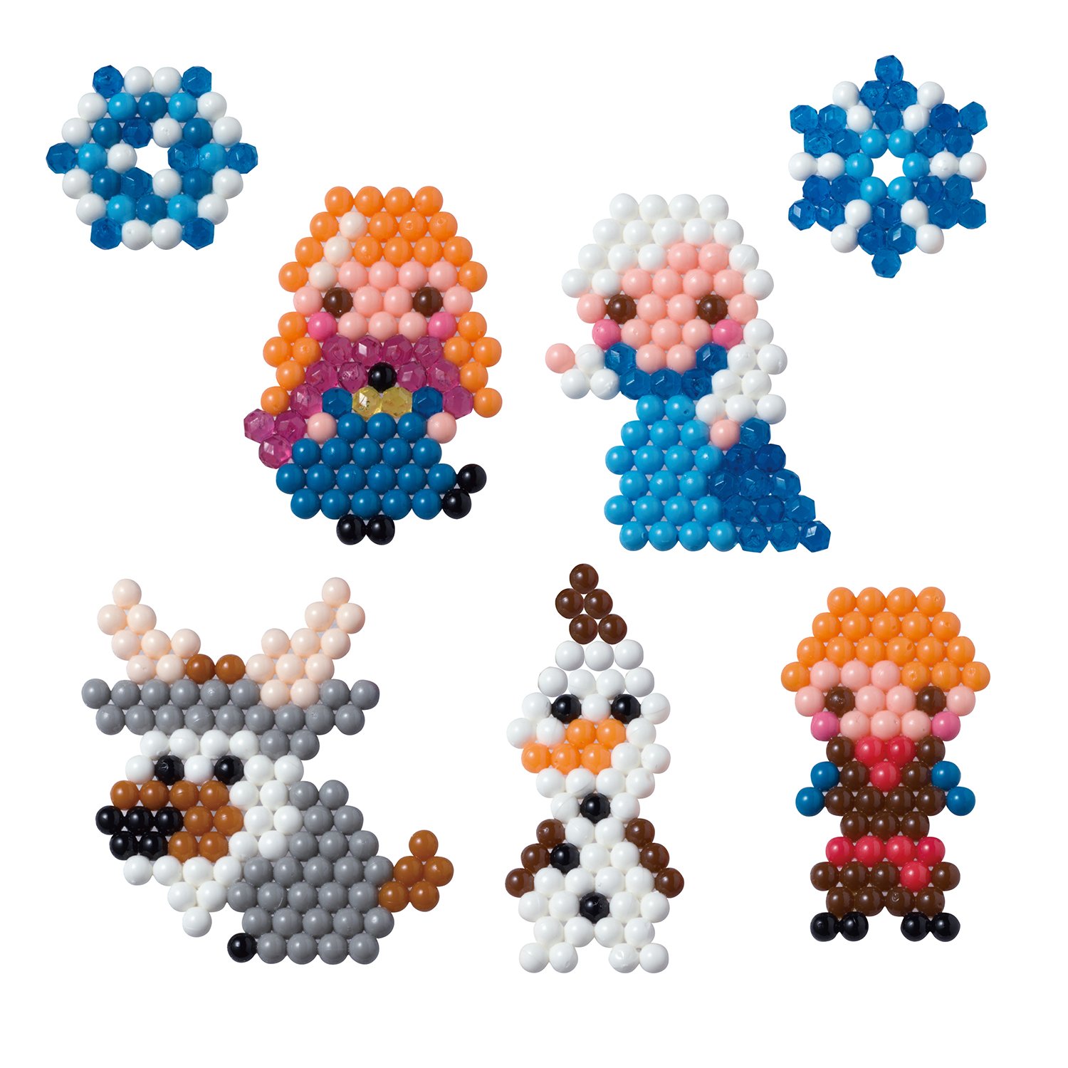 Aquabeads - Disney Frozen Character Playset - Your Child Can Create Colorful Bead Art - Spray to Set Bead Designs for a Lasting Craft - Contains Over 800 Beads